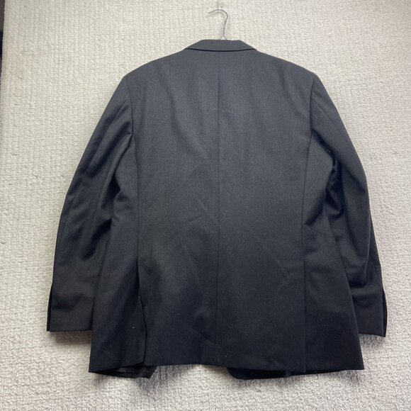 PAL ZILERI Blazer Mens 54R Dark Grey 100% Wool Super 100s Suit Jacket Italy Made - Picture 12 of 15